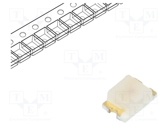 LED; SMD; 0805; green; 11mcd; 2x1.25x0.8mm; 140°; 2V; 30mA; λd: 565nm