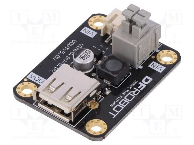 Converter: step up; Uout: 5V; Uin: 0.9÷5V; 600mA; 85%; 43x33mm