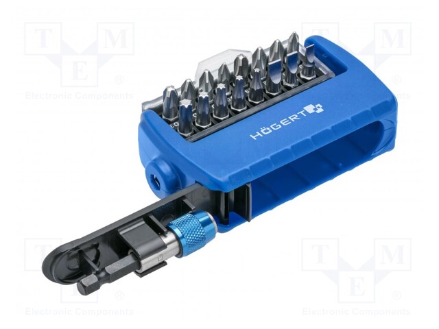 Kit: screwdriver bits; Phillips,Pozidriv®,slot,Torx®; 17pcs.