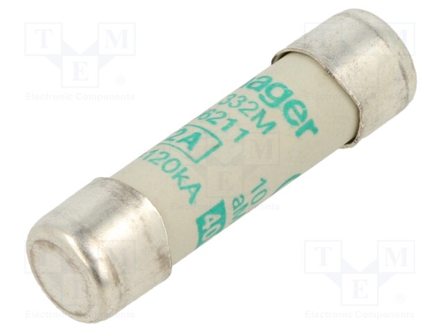 Fuse: fuse; aM,time-lag; 32A; 400VAC; cylindrical,industrial
