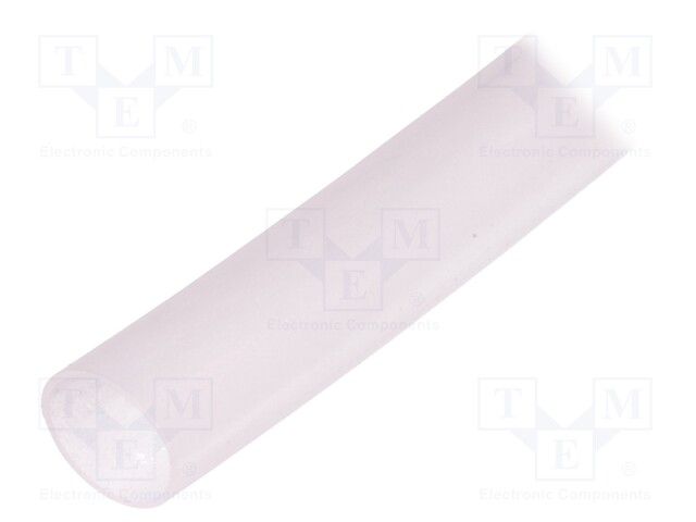 Insulating tube; Mat: silicone; transparent; -50÷200°C; Øint: 10mm