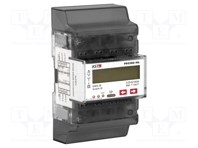 Electric energy meter; 230/400V; 100A; Network: three-phase