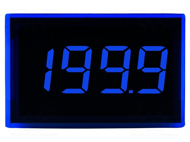 Voltmeter; digital,mounting; 0÷200mV; on panel; Char: 9.4mm; 50mA