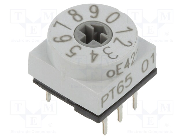 Switch: rotary; Pos: 10; 1uA/20mVDC; -20÷70°C; Mounting: THT