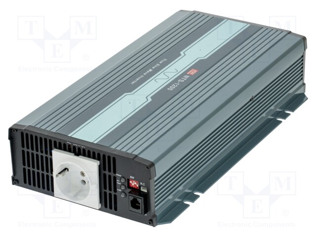 Converter: DC/AC; 1.2kW; Uout: 230VAC; 20÷33VDC; Out: EU,mains 230V