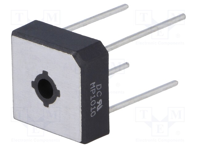 Single-phase bridge rectifier; Urmax: 1000V; If: 10A; Ifsm: 240A