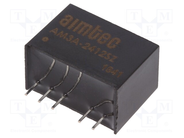 Converter: DC/DC; 3W; Uin: 9÷36V; 12VDC; Iout: 250mA; SIP6; 3.85g