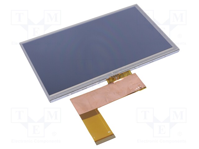 Display: TFT; 7"; 800x480; Illumin: LED; Dim: 164.9x100x4.6mm