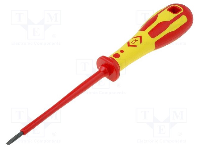 Screwdriver; insulated; slot; 3,0x0,5mm; Blade length: 100mm