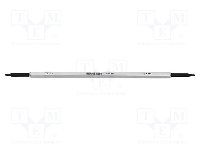 Interchangeable blade; Torx®; double-sided; TX03,TX04; 120mm