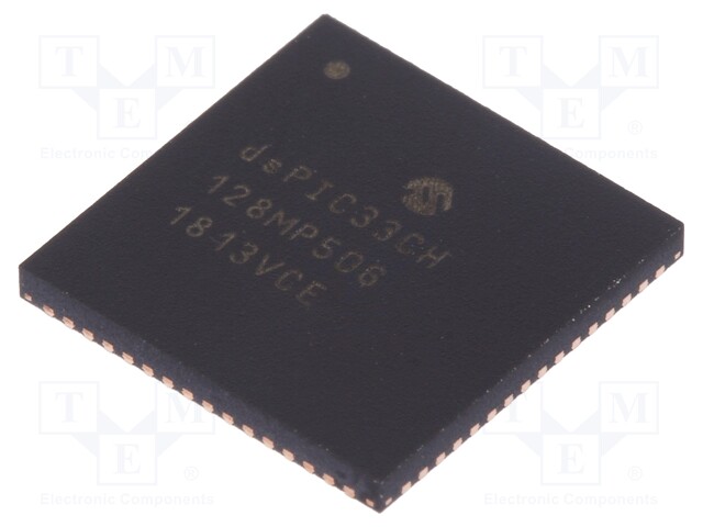 DsPIC microcontroller; SRAM: 20kB; Memory: 128kB; QFN64; 3÷3.6VDC