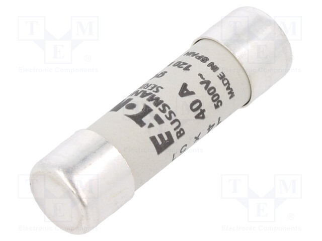 Fuse, Industrial / Power, Class gG / gL, 40 A, 500 VAC, 14mm x 51mm, 0.55" x 2"