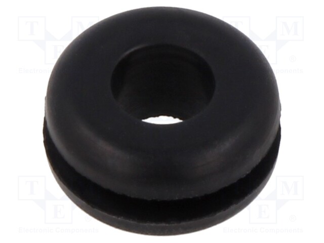 Grommet; black; UL94HB; TPR