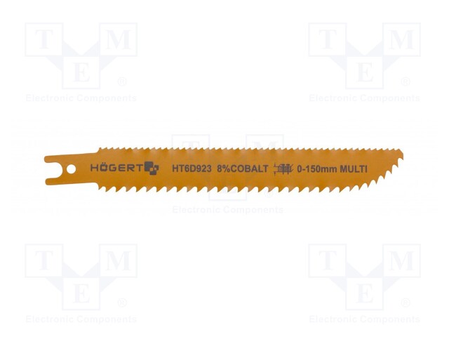 Hacksaw blade; reciprocating saw,universal; 150mm; 6teeth/inch