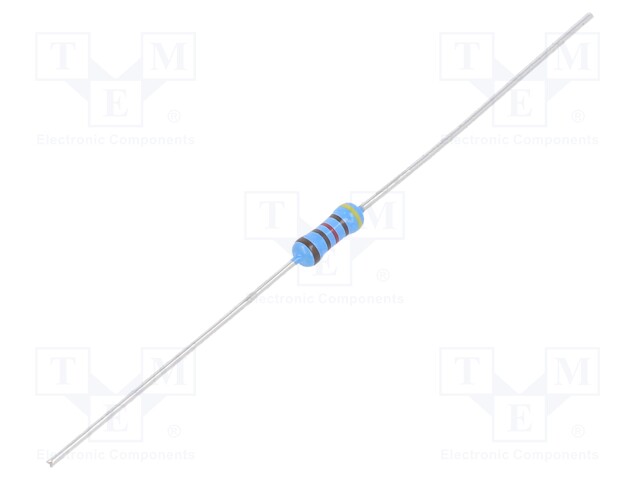 Resistor: thin film; THT; 4.12kΩ; 600mW; ±5%; Ø2.5x6.5mm; 50ppm/°C