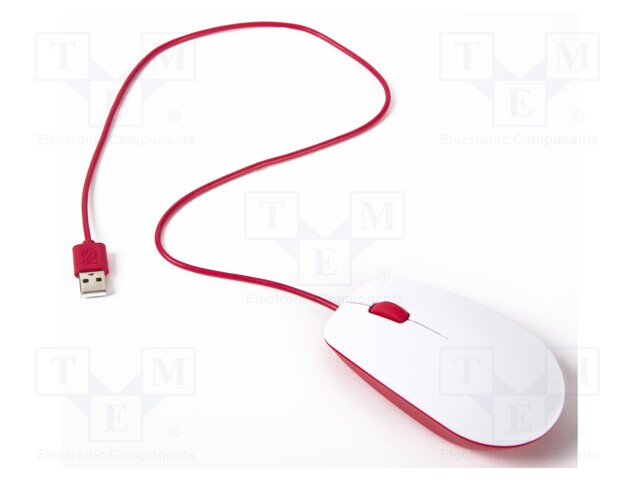 Optical mouse; optical mouse; USB A; Colour: white-red