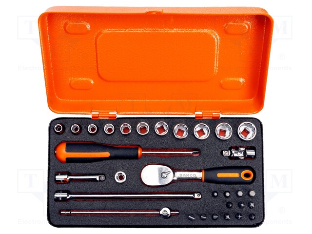 Key set; twelve point socket,socket spanner; Pcs: 31