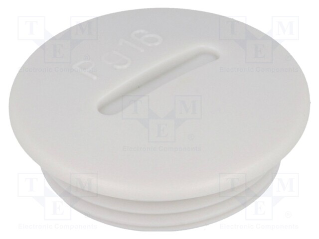 Stopper; PG48; IP54; Mat: polystyrene; light grey