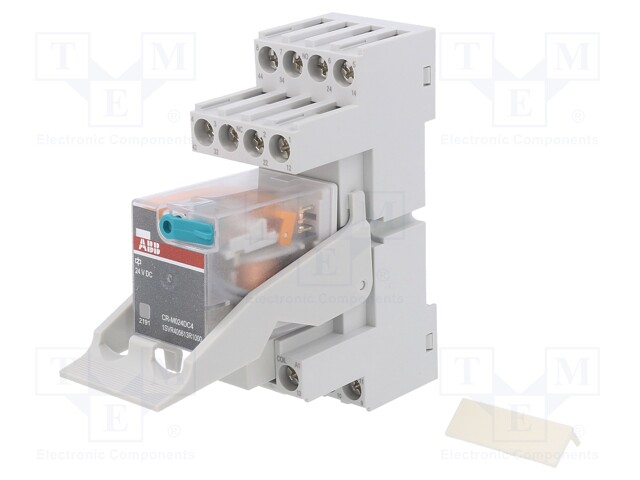 Relay: interface; 4PDT; Ucoil: 24VDC; Mounting: DIN; Series: CR-M
