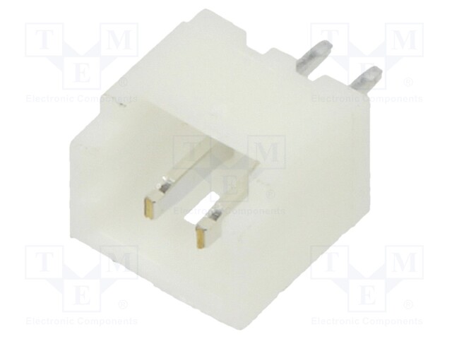 Socket; wire-board; male; 1.25mm; PIN: 2; THT; 125V; 1A; tinned