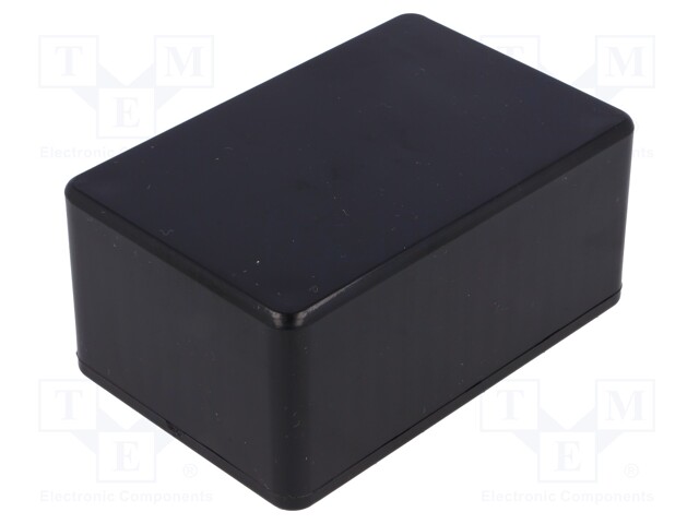 Enclosure: multipurpose; X: 56mm; Y: 85mm; Z: 39mm; 1591; ABS; black