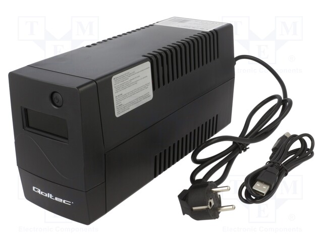 Power supply: UPS; 286x100x144mm; 360W; 650VA; 4.112kg; 7Ah