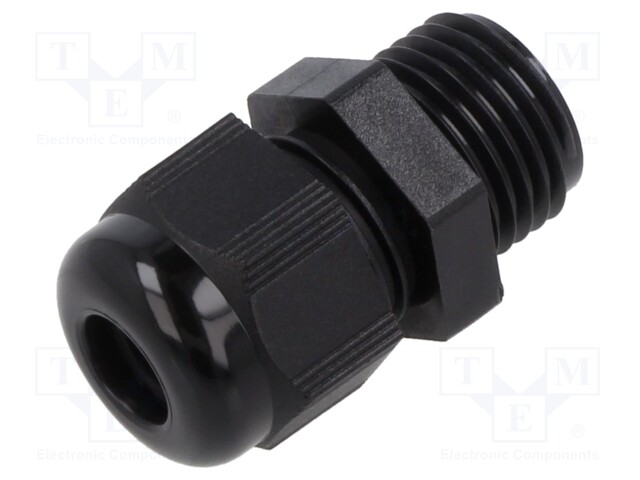 Cable gland; without nut; M16; 1.5; IP68; Mat: polyamide; black