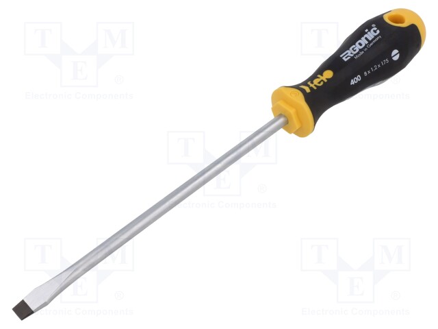 Screwdriver; slot; 8,0x1,2mm; ERGONIC®