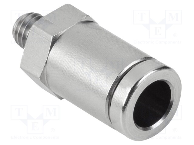 Straight push-in fitting; Mounting: M5-AG; Man.series: STV-GE