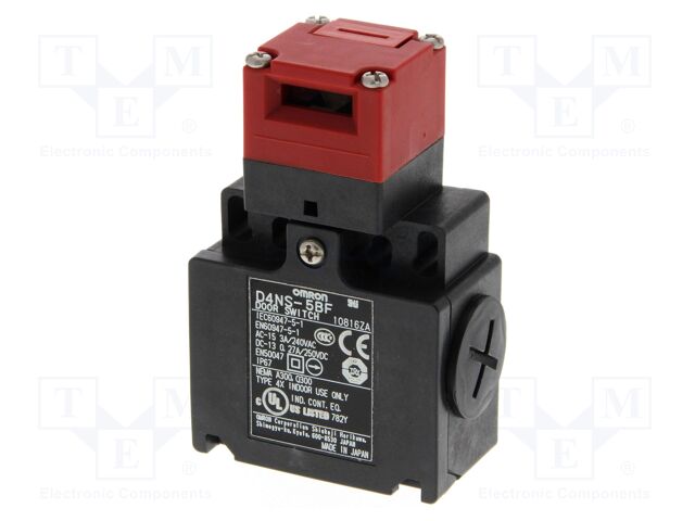 Safety switch: key operated; D4NS; NC x2; Features: no key; IP67