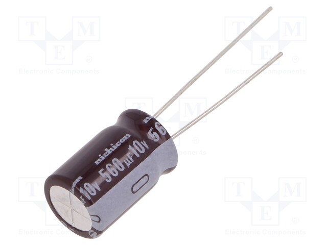 Capacitor: electrolytic; low impedance; THT; 560uF; 10VDC; ±20%