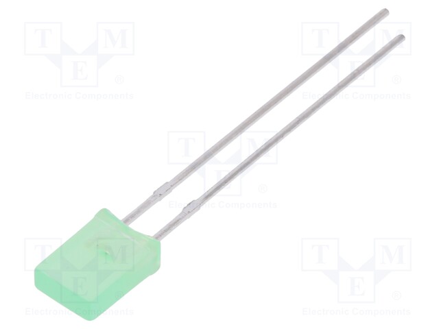 LED; rectangular; 5x2x7.05mm; yellow green; 9÷20mcd; 130°; 20mA