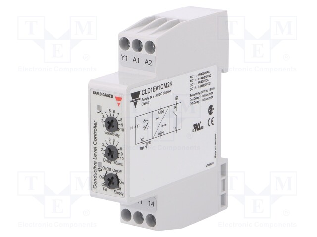 Module: level monitoring relay; conductive fluid level; 24VAC