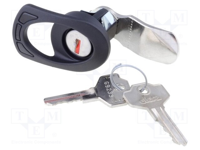 Lock; polyamide; 18mm; IP65