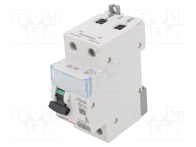 RCBO breaker; Inom: 16A; Ires: 10mA; Max surge current: 250A; 400V