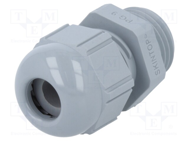 Cable gland; PG9; IP68; Mat: polyamide; dark grey