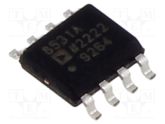 Operational Amplifier, Single, 1 Amplifier, 3 MHz, 5 V/µs, 2.7V to 6V, SOIC, 8 Pins