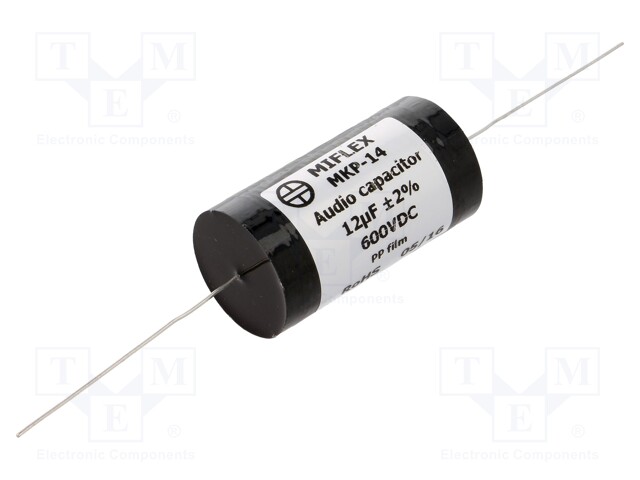 Capacitor: polypropylene; 12uF; 600VDC; ±2%; Ø33x62mm; -25÷85°C