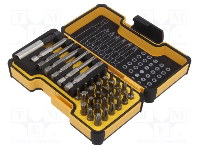 Kit: screwdriver bits; hex key,Phillips,Pozidriv®,slot,Torx®