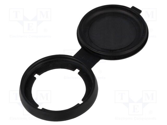 Cover; 22mm; har-port; -25÷70°C; Ø22.3mm; IP65/IP67; Colour: black