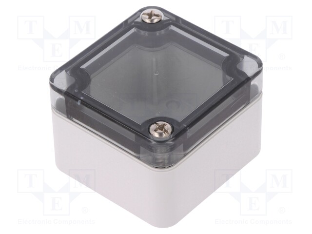 Enclosure: multipurpose; X: 50mm; Y: 52mm; Z: 35mm; TK PC; grey; IP66