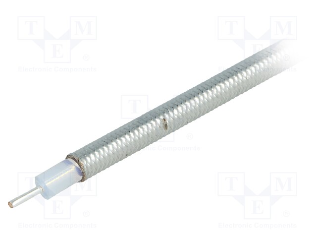 Wire: coaxial; RG401/U; 1x50Ω; solid; Cu; 14AWG; teflon; 30,5m