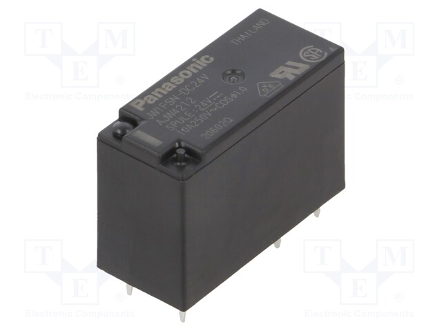 Relay: electromagnetic; SPDT; Ucoil: 24VDC; 10A/250VAC; 10A/30VDC