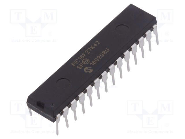 PIC microcontroller; Memory: 128kB; SRAM: 8192B; EEPROM: 1024B