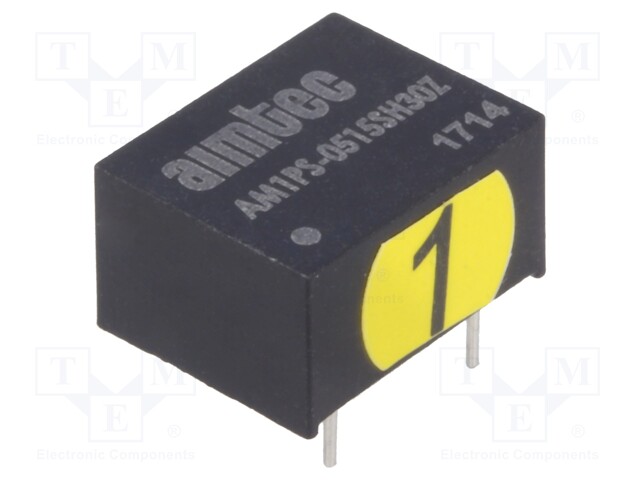 Converter: DC/DC; 1W; Uin: 4.5÷5.5V; 15VDC; Iout: 67mA; DIP8; 1.8g