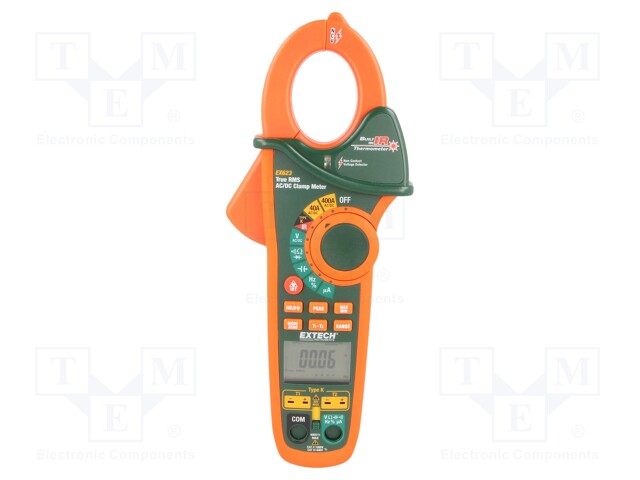 AC/DC digital clamp meter; Øcable: 32mm; True RMS AC; 0.5÷99%