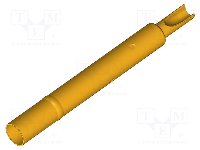 Test probe socket; Contact plating: gold-plated; soldered