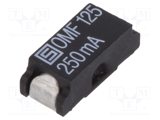 Fuse: fuse; quick blow; 250mA; 125VAC; 125VDC; SMD; ceramic; OMF 125