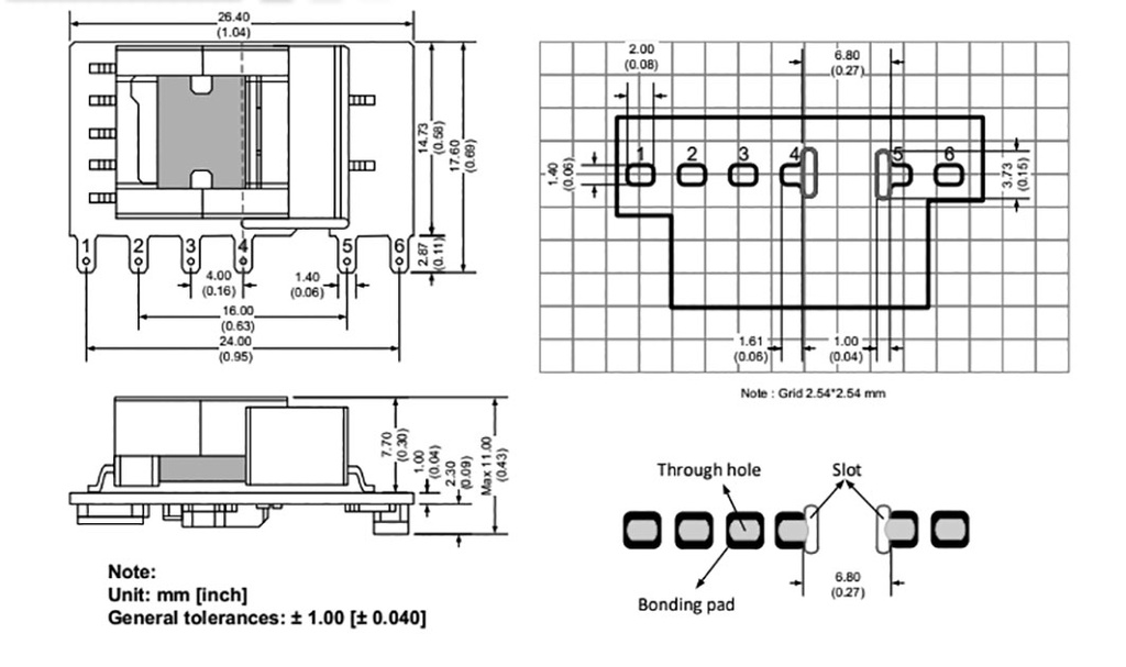 Converter: AC/DC; 5W; 85÷305VAC; Usup: 70÷430VDC; Uout: 24VDC; 81%