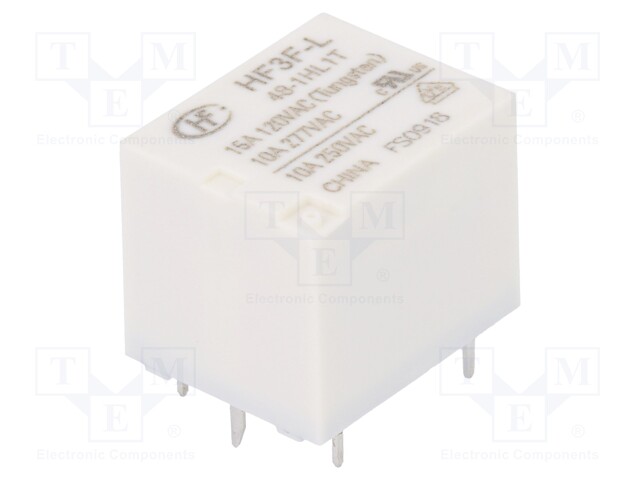 Relay: electromagnetic; SPST-NO; Ucoil: 48VDC; 10A/277VAC; 15A